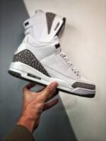 AJ Jordan 3 Mocha White/Chrome-Dark Mocha 136064-122 - Premium Quality Streetwear Sneaker - Image 2