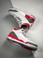 AJ Jordan 3 OG White/Fire Red-Black DN3707-160 - Premium Quality Streetwear Sneaker - Image 4