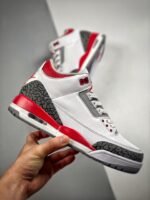 AJ Jordan 3 OG White/Fire Red-Black DN3707-160 - Premium Quality Streetwear Sneaker - Image 2