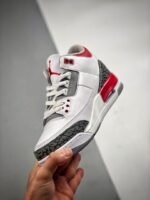 AJ Jordan 3 OG White/Fire Red-Black DN3707-160 - Premium Quality Streetwear Sneaker - Image 5