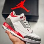 AJ Jordan 3 OG White/Fire Red-Black DN3707-160 - Premium Quality Streetwear Sneaker