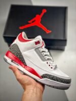 AJ Jordan 3 OG White/Fire Red-Black DN3707-160 - Premium Quality Streetwear Sneaker