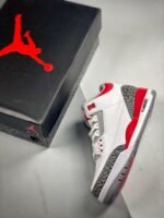 AJ Jordan 3 OG White/Fire Red-Black DN3707-160 - Premium Quality Streetwear Sneaker - Image 3