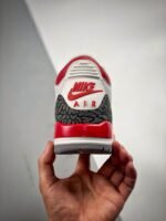 AJ Jordan 3 OG White/Fire Red-Black DN3707-160 - Premium Quality Streetwear Sneaker - Image 7