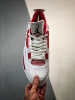 AJ Jordan 4 Alternate 89 White/Black-Gym Red 308499-106 - Premium Quality Streetwear Sneaker - Image 6