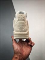 AJ Jordan 4 Canvas Sail/Cement Grey-Fire Red DQ4904-100 - Premium Quality Streetwear Sneaker - Image 8
