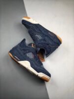 AJ Jordan 4 Denim/Denim-Sail-Game Red AO2571-401 - Premium Quality Streetwear Sneaker - Image 4