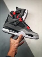 AJ Jordan 4 Infrared Dark Grey/Infrared 23-Black-Cement Grey DH6927 061 - Premium Quality Streetwear Sneaker - Image 2