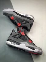 AJ Jordan 4 Infrared Dark Grey/Infrared 23-Black-Cement Grey DH6927 061 - Premium Quality Streetwear Sneaker - Image 4