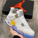 AJ Jordan 4 Laser White/Chrome-Metallic Silver 705333-105 - Premium Quality Streetwear Sneaker
