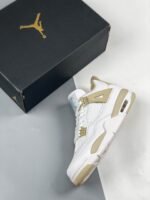 AJ Jordan 4 Linen White/Boarder Blue-Light Sand 487724-118 - Premium Quality Streetwear Sneaker - Image 2