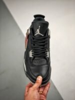 AJ Jordan 4 'Oreo' Black/Tech Grey-Black 314254-003 - Premium Quality Streetwear Sneaker - Image 4