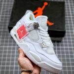 AJ Jordan 4 Pure Money White/Metallic Silver 308497-100 - Premium Quality Streetwear Sneaker