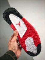 AJ Jordan 4 'Tattoo' Black/Fire Red-Black-White BQ0897-006 - Premium Quality Streetwear Sneaker - Image 6