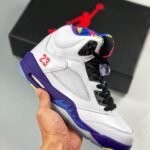 AJ Jordan 5 Alternate Bel-AJ White/Court Purple DB3335-100 - Premium Quality Streetwear Sneaker