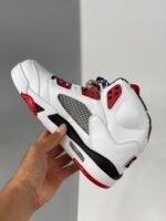 AJ Jordan 5 Quai 54 White/University Red-Black DJ7903-106 - Premium Quality Streetwear Sneaker - Image 3