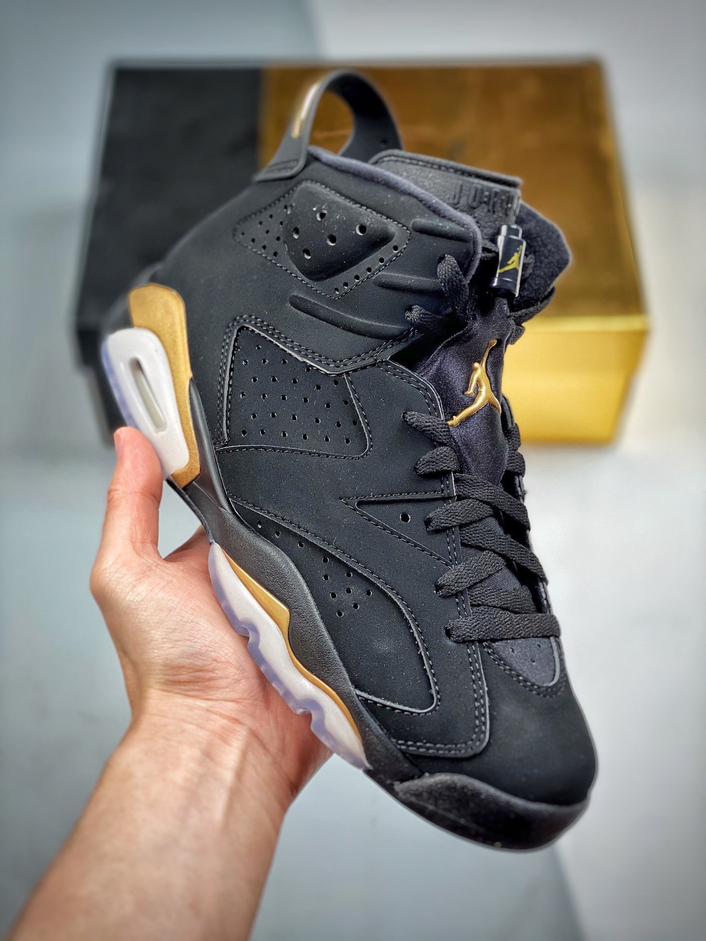 air-jordan-6-dmp-blackmetallic-gold-ct4954-007-gwiwc.jpg AJ Jordan 6 'DMP' Black/Metallic Gold CT4954-007 - Premium Quality Streetwear Sneaker - Image 1