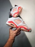 AJ Jordan 6 GS White/Atmosphere-Infrared 23-Black - Premium Quality Streetwear Sneaker - Image 2