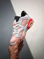 AJ Jordan 6 GS White/Atmosphere-Infrared 23-Black - Premium Quality Streetwear Sneaker - Image 5