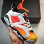 AJ Jordan 6 Low Dongdan White/Black-Tour Yellow-Total Orange DC1048-110 - Premium Quality Streetwear Sneaker