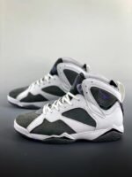 AJ Jordan 7 Flint White/Flint Grey/Varsity Purple CU9307-100 - Premium Quality Streetwear Sneaker - Image 2