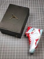 AJ Jordan 7 GS White/Topaz Mist-Ember Glow-Gym Red 442960-104 - Premium Quality Streetwear Sneaker - Image 3