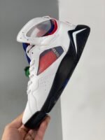 AJ Jordan 7 PSG White/College Navy-Sport Royal-University Red - Premium Quality Streetwear Sneaker - Image 5