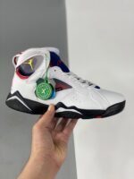 AJ Jordan 7 PSG White/College Navy-Sport Royal-University Red - Premium Quality Streetwear Sneaker