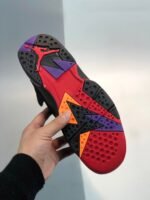 AJ Jordan 7 'Raptors' Black/True Red-Dark Charcoal-Club Purple 304775-018 - Premium Quality Streetwear Sneaker - Image 6