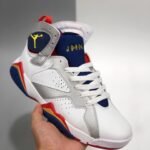 AJ Jordan 7 Retro 'Olympic' White/Metallic Gold/Obsidian/Red 304774-135 - Premium Quality Streetwear Sneaker