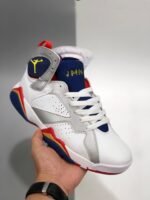 AJ Jordan 7 Retro 'Olympic' White/Metallic Gold/Obsidian/Red 304774-135 - Premium Quality Streetwear Sneaker