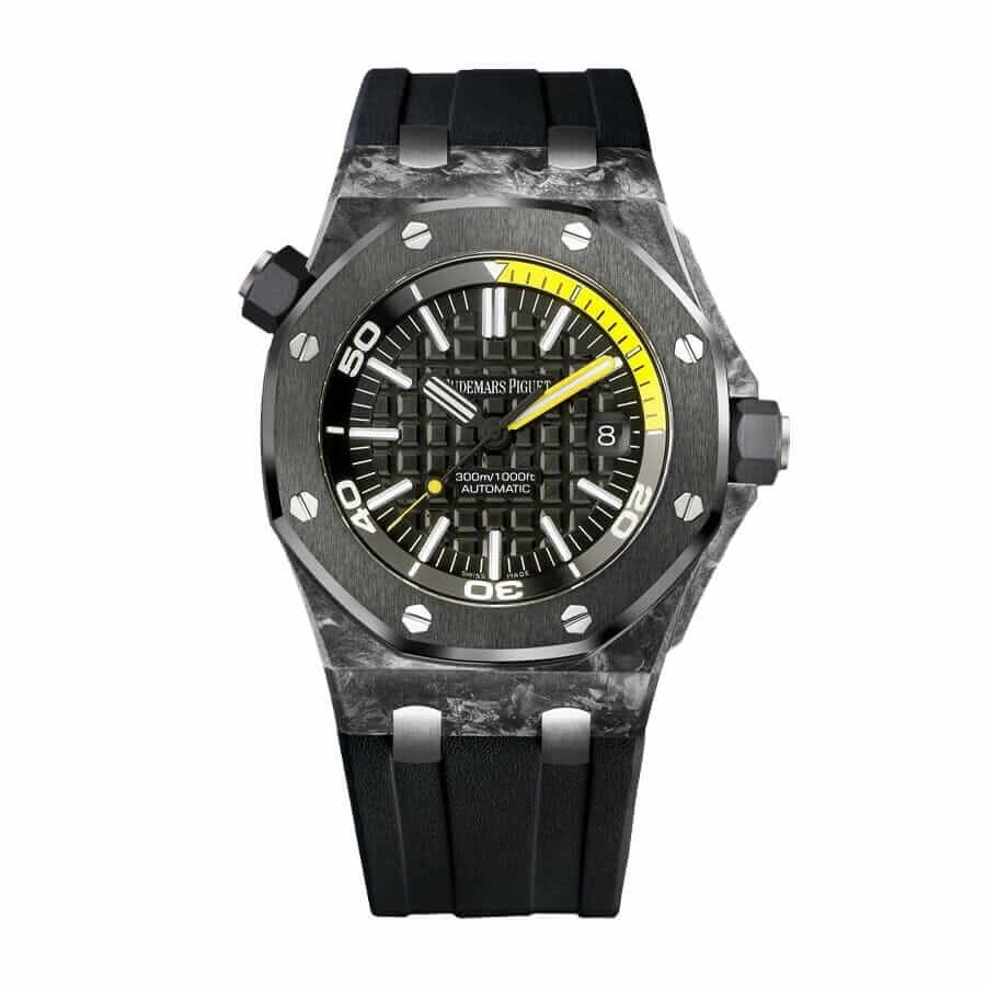 audemars-piguet-royal-oak-offshore-diver-15706au-oo-a002ca-01-replica.jpg Audemars Piguet Royal Oak Offshore Diver 15706AU "Forged Carbon" Perfect Clone Edition - Image 1