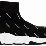Balenciaga Speed Trainer Mid Logo Print Black Men's Size 7 - 12 US - Premium Quality Streetwear Sneaker