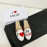 Christian Dior DiorAmour Mules Chinese Valentine Edition Spring /Summer 2019 Collection. White - Premium Quality Streetwear Sneaker - Image 7