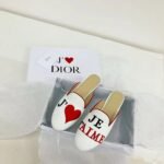 Christian Dior DiorAmour Mules Chinese Valentine Edition Spring /Summer 2019 Collection. White - Premium Quality Streetwear Sneaker - Image 3