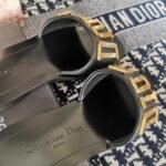 Christian Dior Diorevolution Logo SlippersSpring/Summer Collection Black - Premium Quality Streetwear Sneaker - Image 4