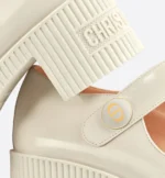 Christian Dior Doll Pumps White Shiny Calfskin - Premium Quality Streetwear Sneaker - Image 5