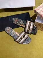 Christian Dior Dway Kaleidiorscopic Mule Sandals in Embroidered CottonSpring /Summer 2020 Collection. Black /Yellow - Premium Quality Streetwear Sneaker - Image 3