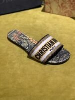 Christian Dior Dway Kaleidiorscopic Mule Sandals in Embroidered CottonSpring /Summer 2020 Collection. Black /Yellow - Premium Quality Streetwear Sneaker - Image 4