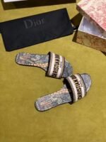 Christian Dior Dway Kaleidiorscopic Mule Sandals in Embroidered CottonSpring /Summer 2020 Collection. Black /Yellow - Premium Quality Streetwear Sneaker - Image 8