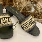 Christian Dior Dway Mules in Embroidered CottonSpring /Summer 2020 Collection. Navy Blue - Premium Quality Streetwear Sneaker - Image 10