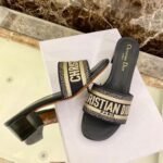 Christian Dior Dway Mules in Embroidered CottonSpring /Summer 2020 Collection. Navy Blue - Premium Quality Streetwear Sneaker - Image 7