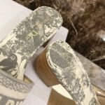 Christian Dior Dway Mules in Embroidered CottonSpring /Summer Collection Grey - Premium Quality Streetwear Sneaker - Image 6