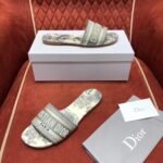Christian Dior Dway Sandals in Embroidered CottonSpring /Summer 2020 Collection. Grey - Premium Quality Streetwear Sneaker