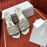 Christian Dior Dway Sandals in Embroidered CottonSpring /Summer 2020 Collection. Grey - Premium Quality Streetwear Sneaker - Image 10