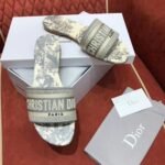 Christian Dior Dway Sandals in Embroidered CottonSpring /Summer 2020 Collection. Grey - Premium Quality Streetwear Sneaker - Image 3