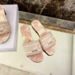 Christian Dior Dway Sandals in Embroidered CottonSpring /Summer 2020 Collection. Light Pink - Premium Quality Streetwear Sneaker - Image 11
