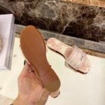 Christian Dior Dway Sandals in Embroidered CottonSpring /Summer 2020 Collection. Light Pink - Premium Quality Streetwear Sneaker - Image 4