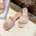 Christian Dior Dway Sandals in Embroidered CottonSpring /Summer 2020 Collection. Light Pink - Premium Quality Streetwear Sneaker - Image 7
