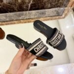 Christian Dior Dway Sandals in Embroidered CottonSpring/Summer 2020 Collection. Black - Premium Quality Streetwear Sneaker - Image 7